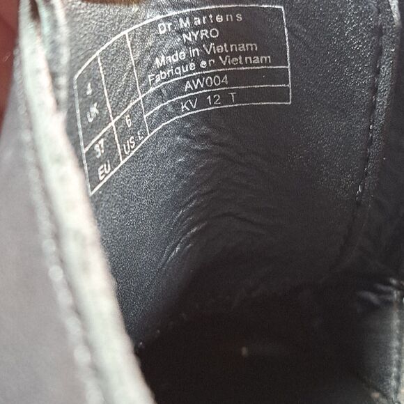 DR Martens Nyro Temperley Black Leather Slip on Mule Sandals w/Buckle Women's 6 - Picture 8 of 8